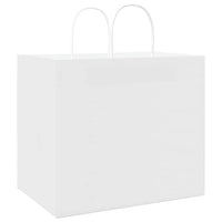 Sacchetti di Carta 250 pz con Manici Bianchi 32x22x28 cm 4101624