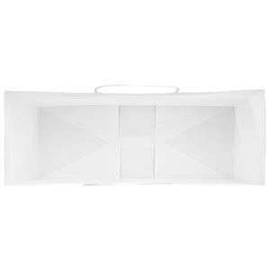 vidaXL Sacchetti di Carta 250 pz con Manici Bianchi 45x17x48 cm
