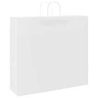 vidaXL Sacchetti di Carta 250 pz con Manici Bianchi 54x15x49 cm