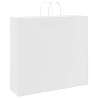vidaXL Sacchetti di Carta 250 pz con Manici Bianchi 54x15x49 cm
