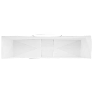 Sacchetti di Carta 250 pz con Manici Bianchi 54x15x49 cm 4101626