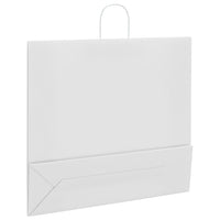 vidaXL Sacchetti di Carta 250 pz con Manici Bianchi 54x15x49 cm