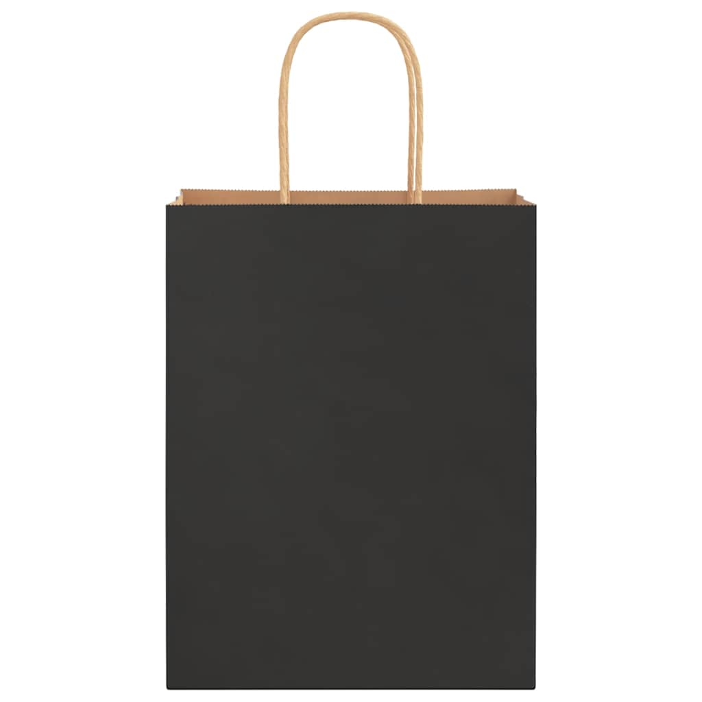 Sacchetti di Carta 50 pz con Manici Neri 21x11x28 cm 4101629