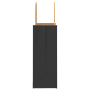 Sacchetti di Carta 50 pz con Manici Neri 21x11x28 cm