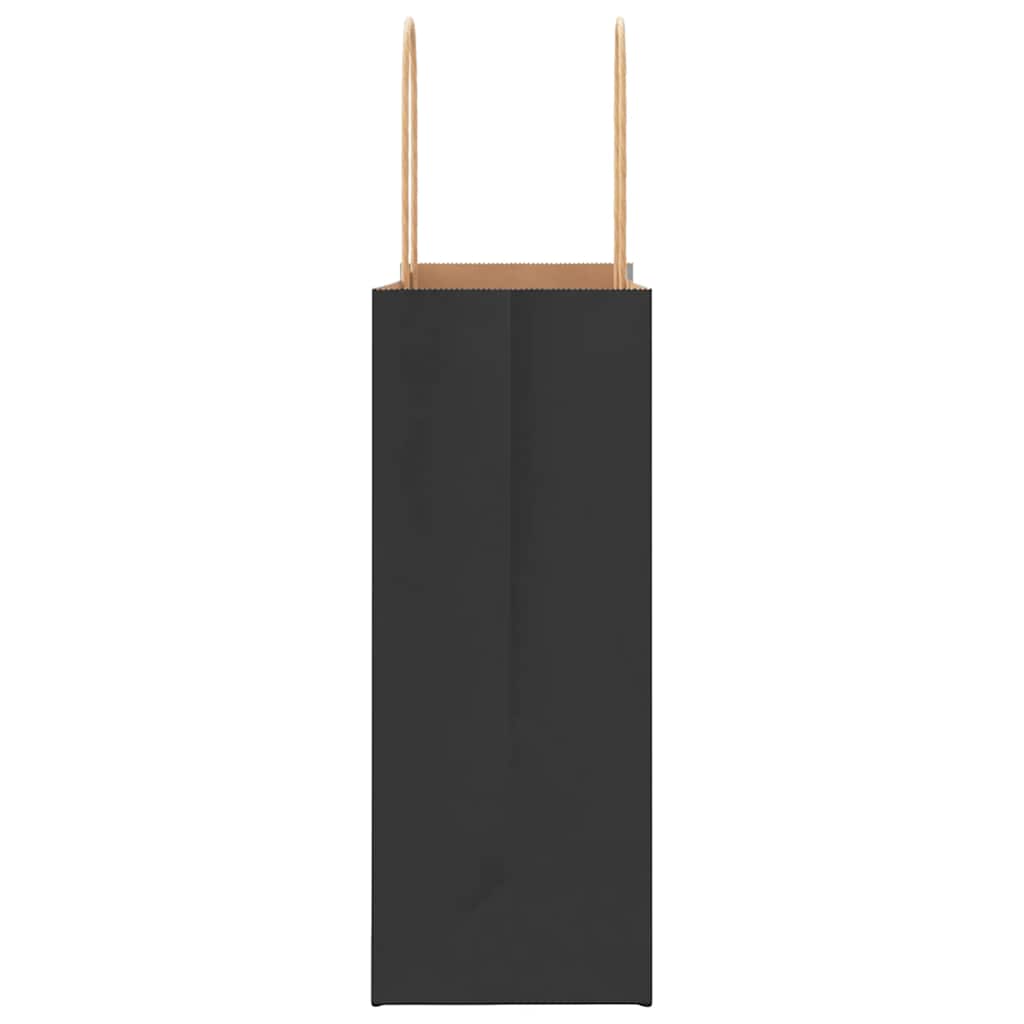 Sacchetti di Carta 50 pz con Manici Neri 21x11x28 cm 4101629