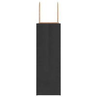 vidaXL Sacchetti di Carta 50 pz con Manici Neri 26x12x35 cm