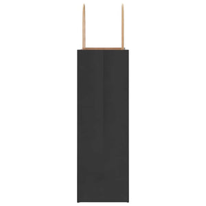 vidaXL Sacchetti di Carta 50 pz con Manici Neri 26x12x35 cm