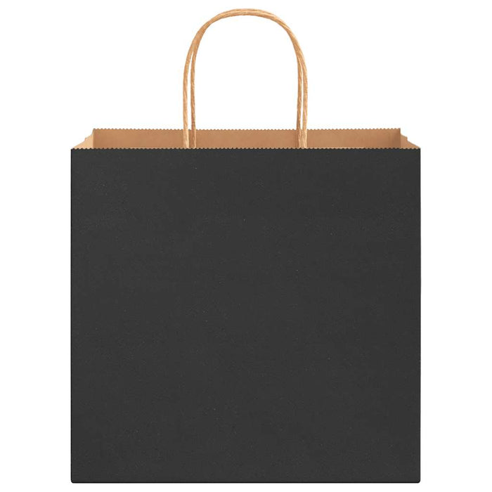 Sacchetti di Carta 50 pz con Manici Neri 26x17x25 cm 4101633