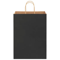 Sacchetti di Carta 50 pz con Manici Neri 32x17x44 cm 4101636