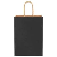 Sacchetti di Carta 250 pz con Manici Neri 15x8x21 cm 4101641