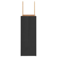 Sacchetti di Carta 250 pz con Manici Neri 21x11x28 cm