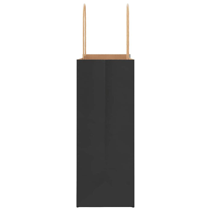 Sacchetti di Carta 250 pz con Manici Neri 21x11x28 cm