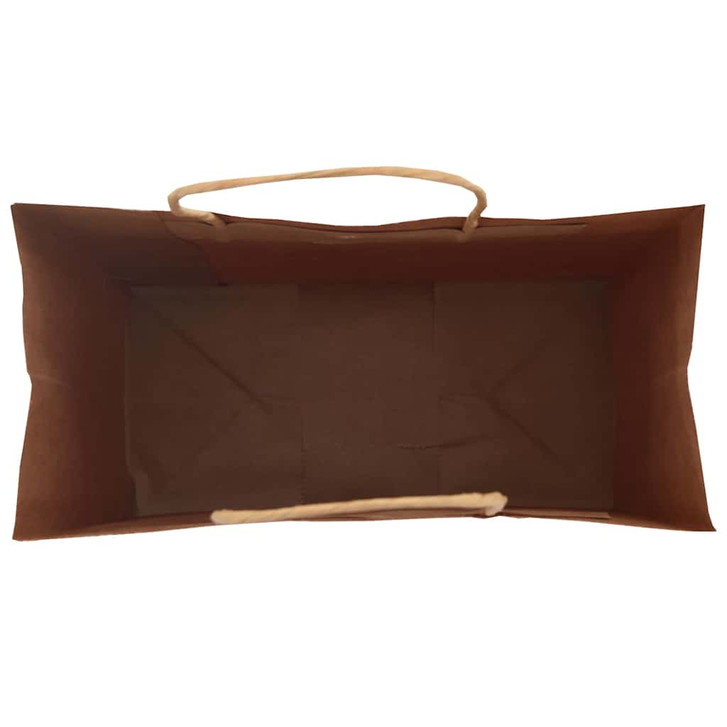 Sacchetti di Carta 250 pz con Manici Neri 21x11x28 cm