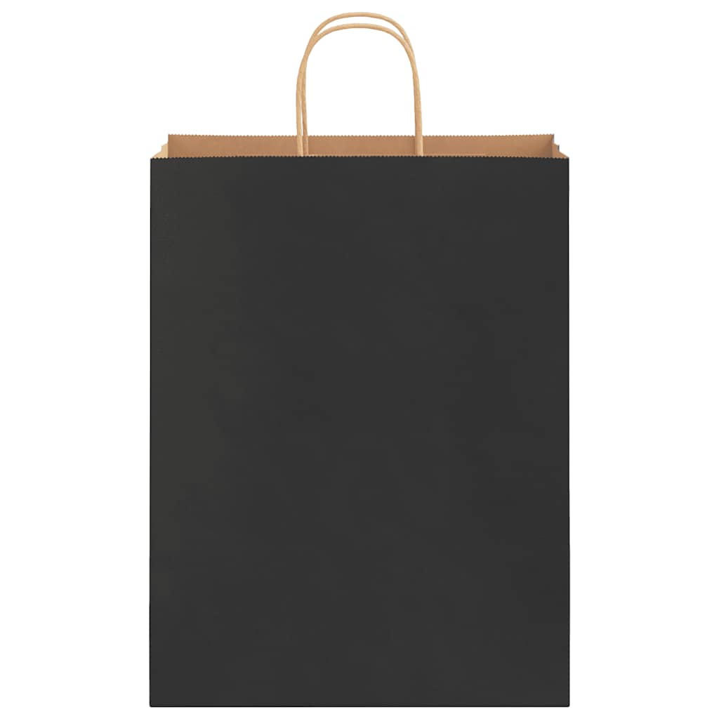 Sacchetti di Carta 250 pz con Manici Neri 32x12x42 cm