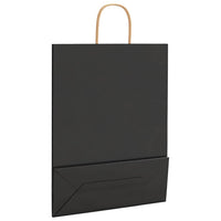 Sacchetti di Carta 250 pz con Manici Neri 32x12x42 cm 4101648