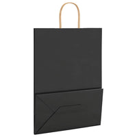 vidaXL Sacchetti di Carta 250 pz con Manici Neri 32x17x44 cm