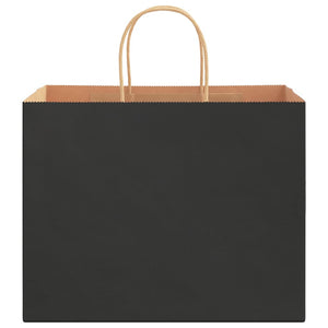 Sacchetti di Carta 250 pz con Manici Neri 32x22x24 cm 4101651