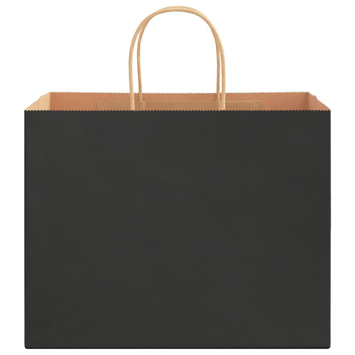 Sacchetti di Carta 250 pz con Manici Neri 32x22x24 cm 4101651