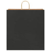 vidaXL Sacchetti di Carta 250 pz con Manici Neri 45x17x48 cm