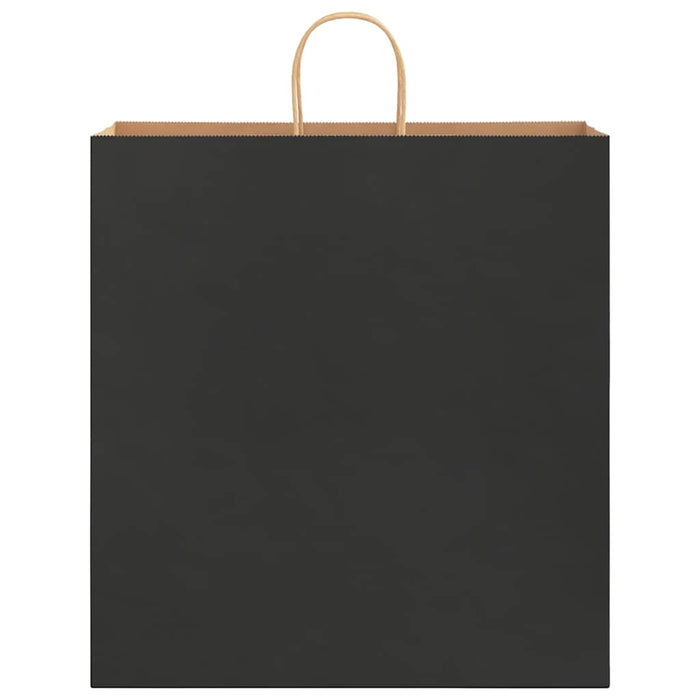 vidaXL Sacchetti di Carta 250 pz con Manici Neri 45x17x48 cm