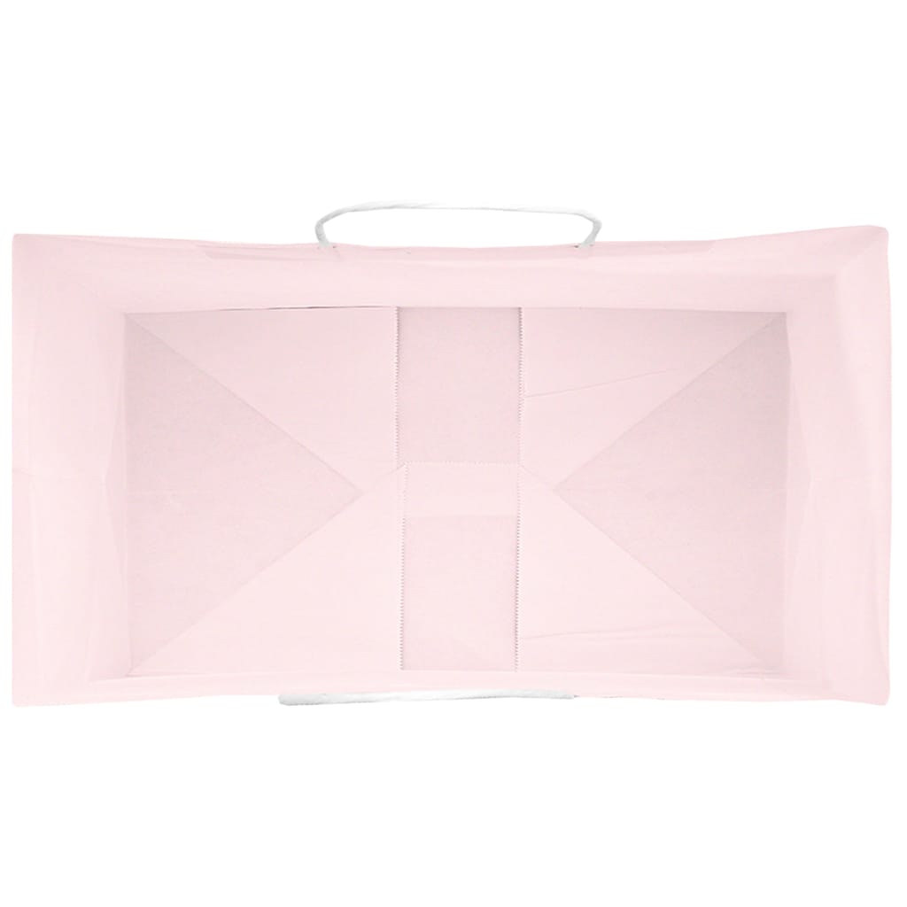 Sacchetti di Carta 50 pz con Manici Rosa 15x8x21 cm