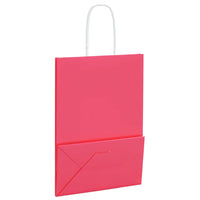 Sacchetti di Carta 50 pz con Manici Rosa 15x8x21 cm