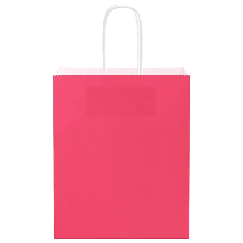 Sacchetti di Carta 50 pz con Manici Rosa 18x8x22 cm 4101656