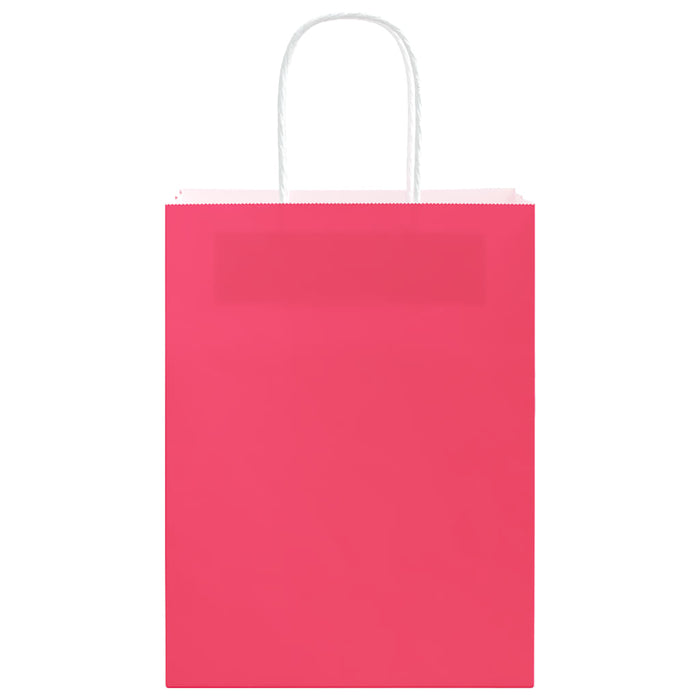 Sacchetti di Carta 50 pz con Manici Rosa 21x11x28 cm 4101657