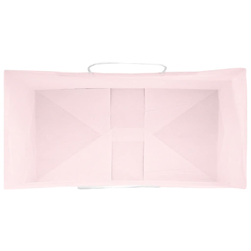 Sacchetti di Carta 50 pz con Manici Rosa 21x11x28 cm