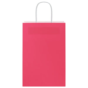 Sacchetti di Carta 50 pz con Manici Rosa 21x11x31 cm 4101658