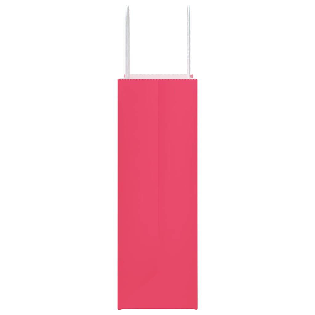 Sacchetti di Carta 50 pz con Manici Rosa 21x11x31 cm 4101658