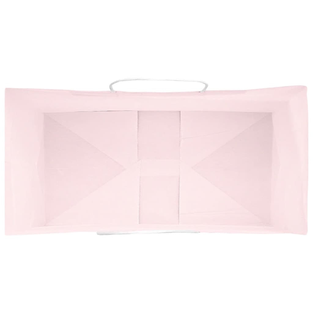 vidaXL Sacchetti di Carta 50 pz con Manici Rosa 21x11x36 cm