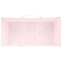 vidaXL Sacchetti di Carta 50 pz con Manici Rosa 21x11x36 cm