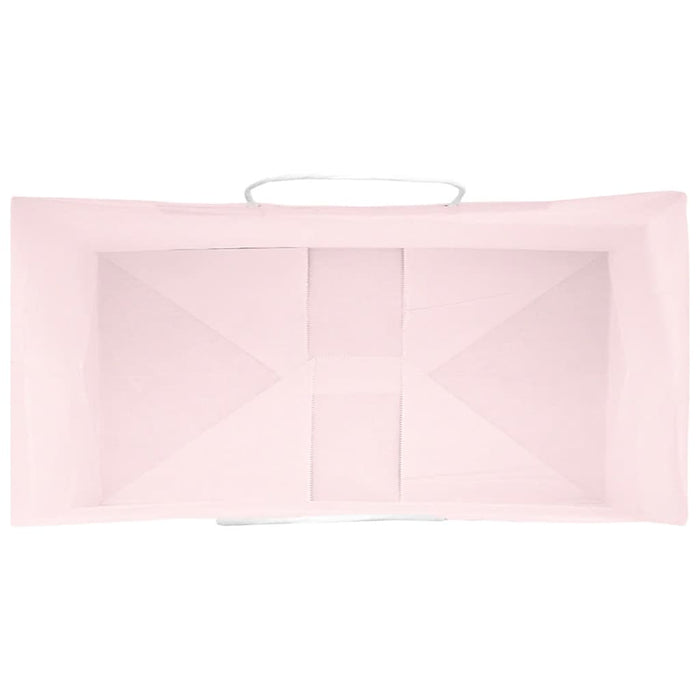 vidaXL Sacchetti di Carta 50 pz con Manici Rosa 21x11x36 cm