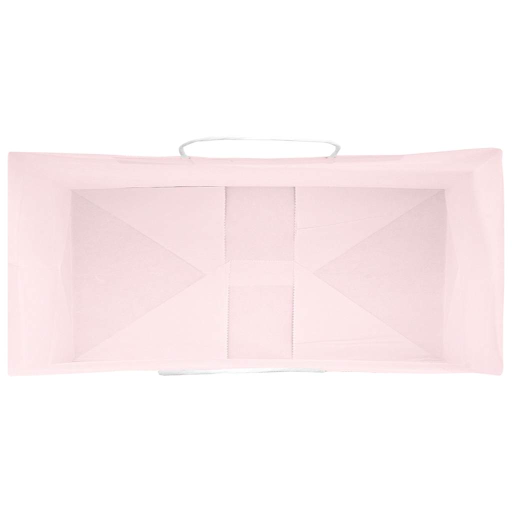 Sacchetti di Carta 50 pz con Manici Rosa 26x12x35 cm 4101660