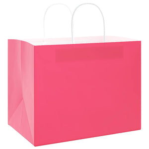 Sacchetti di Carta 50 pz con Manici Rosa 32x22x24 cm 4101665