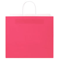 Sacchetti di Carta 50 pz con Manici Rosa 32x22x28 cm 4101666