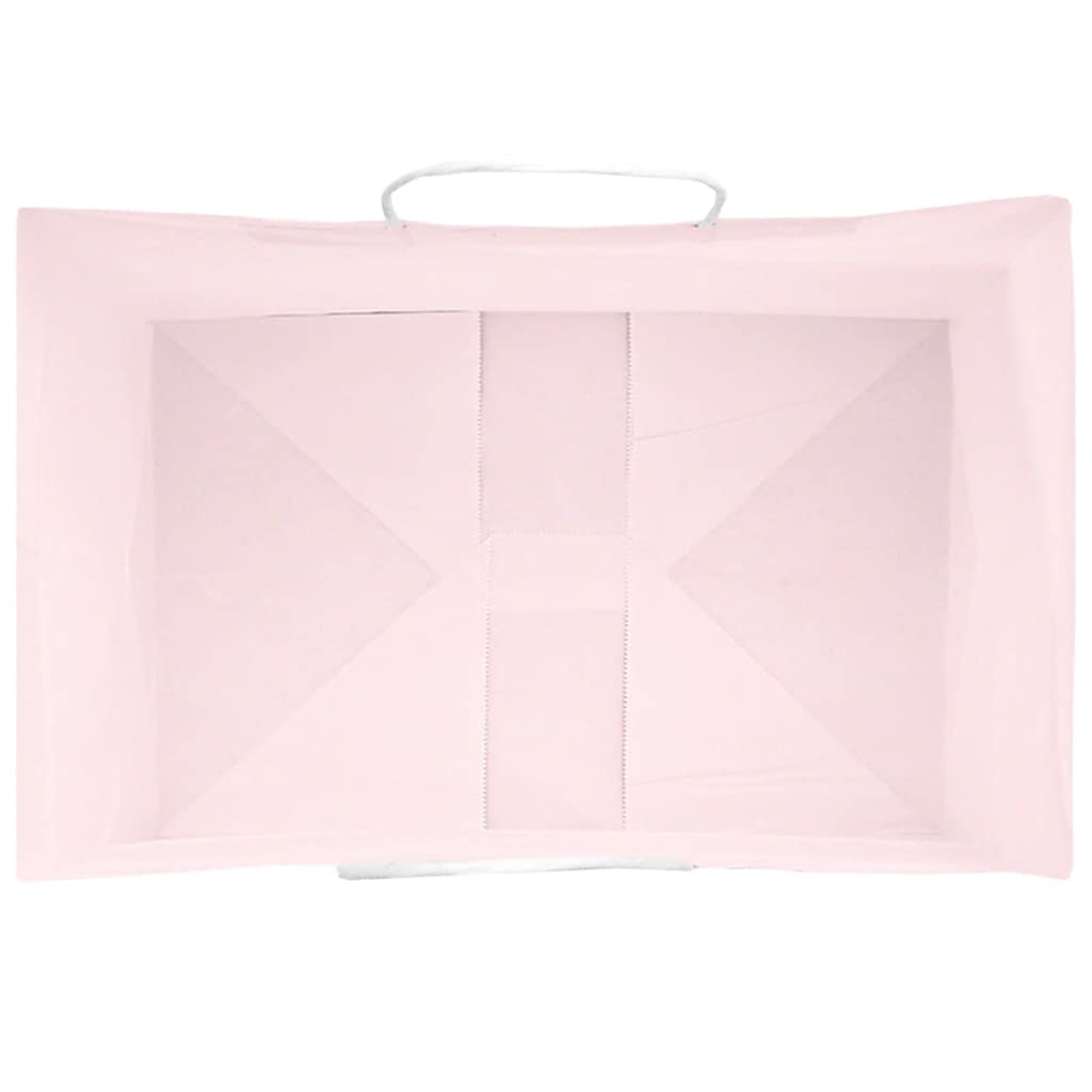 Sacchetti di Carta 50 pz con Manici Rosa 32x22x28 cm 4101666