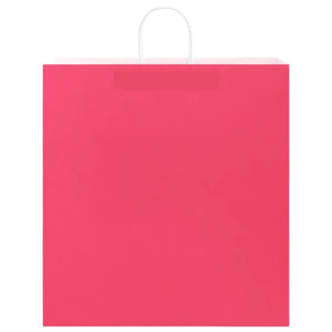Sacchetti di Carta 50 pz con Manici Rosa 45x17x48 cm 4101667