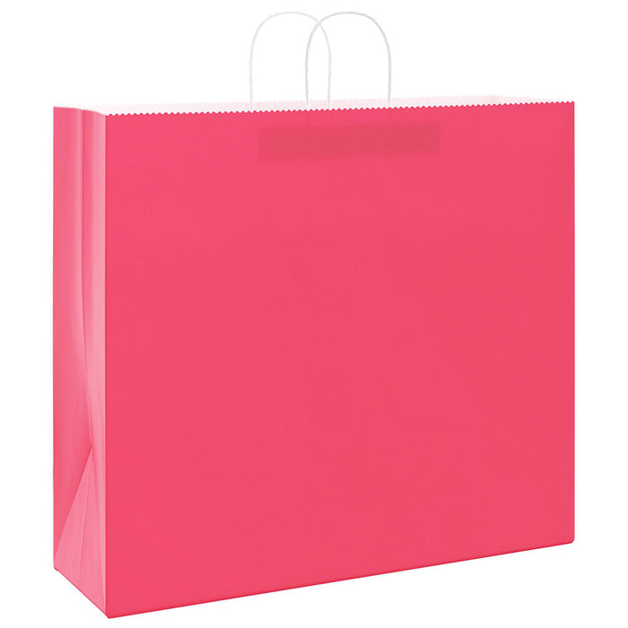 Sacchetti di Carta 50 pz con Manici Rosa 54x15x49 cm