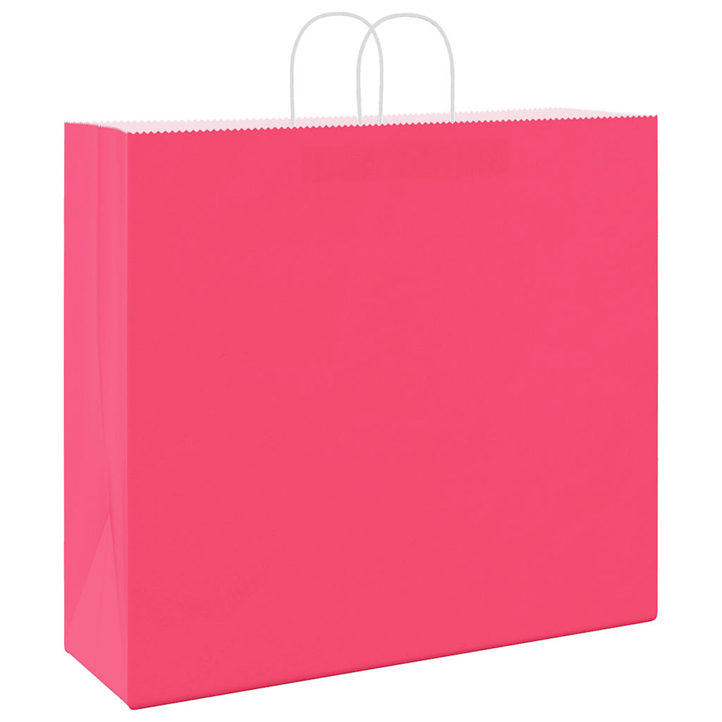 Sacchetti di Carta 50 pz con Manici Rosa 54x15x49 cm 4101668
