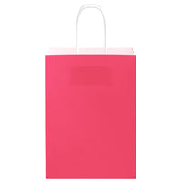 Sacchetti di Carta 250 pz con Manici Rosa 15x8x21 cm