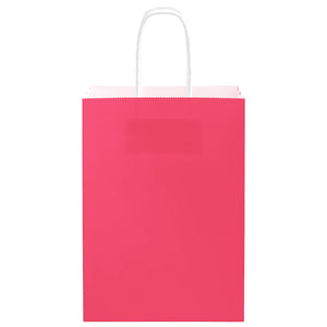 Sacchetti di Carta 250 pz con Manici Rosa 15x8x21 cm