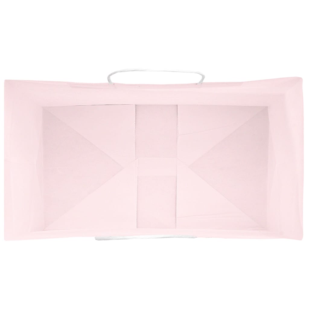 Sacchetti di Carta 250 pz con Manici Rosa 15x8x21 cm