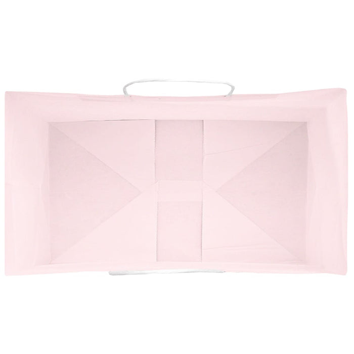 Sacchetti di Carta 250 pz con Manici Rosa 15x8x21 cm