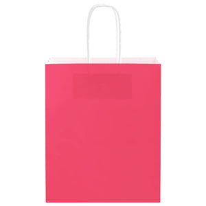 Sacchetti di Carta 250 pz con Manici Rosa 18x8x22 cm 4101670