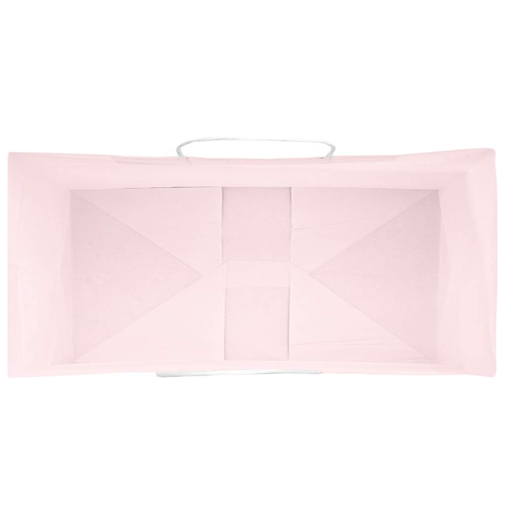 vidaXL Sacchetti di Carta 250 pz con Manici Rosa 18x8x22 cm