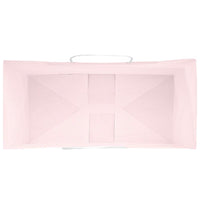 vidaXL Sacchetti di Carta 250 pz con Manici Rosa 18x8x22 cm