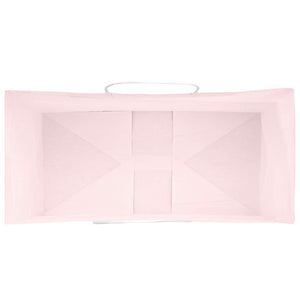 vidaXL Sacchetti di Carta 250 pz con Manici Rosa 18x8x22 cm