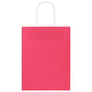 Sacchetti di Carta 250 pz con Manici Rosa 21x11x28 cm 4101671